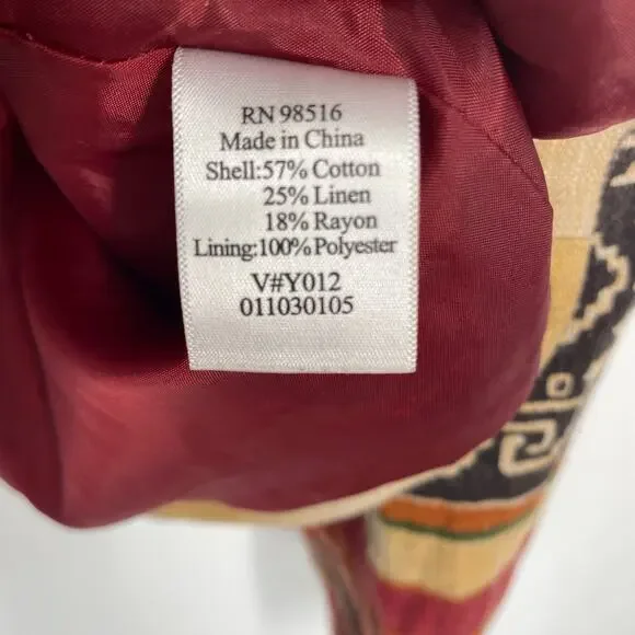 Coldwater Creek Jacket Aztec Western Cowgirl Southwest Native Oversized 16 - Picture 3 of 10